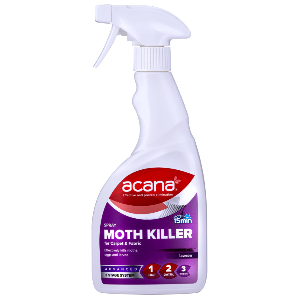 Acana Carpet Fabric Freshener 500Ml - Moth Killer Spray Lavender