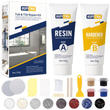 Shower Tray Repair Kit Hupeyna Tub Tile and Bathtub White for Chips