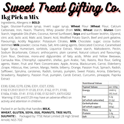 1kg Pick Mix Sweets - Classic Retro Candy Selection More Than 20 1