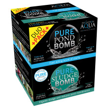 Evolution Aqua Pure Duo Pack Pond Bomb Sludge Clear Water Treatment