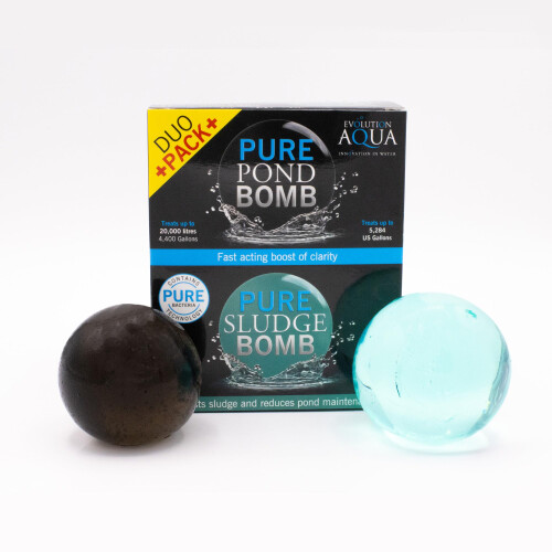 Evolution Aqua Evolution Aqua Pure Duo Pack Pond Bomb Sludge Clear Water Treatment 1