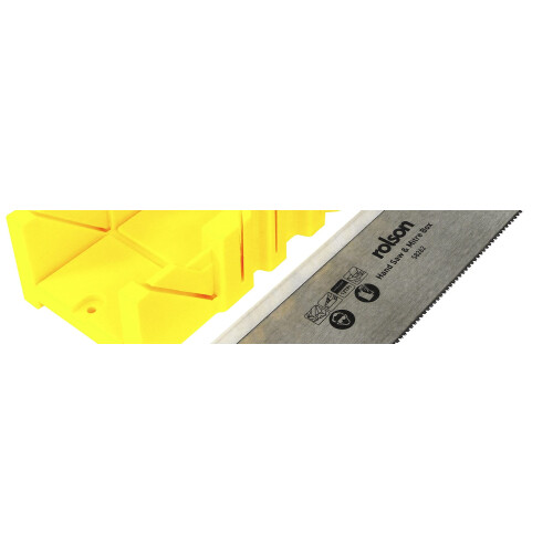Rolson Rolson 58262 Tenon Saw Plastic Mitre Box Black 2