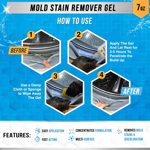 Mould Stain Remover Gel Cleaner - Active Heavy Duty for Front Loader 2