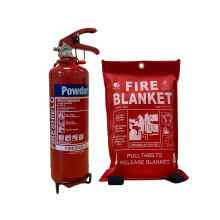 Fireshield Home Safety Pack 1kg Dry Powder Fire Extinguisher 1m X Soft