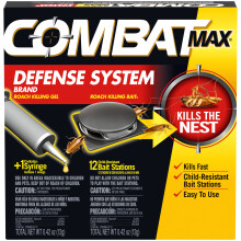 Combat Max Defense System Brand Small Roach Killing Bait and Gel 12