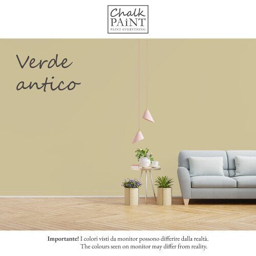 Chalk Paint Everything Verde Antico Antique Green 750ml Waterbased for 2