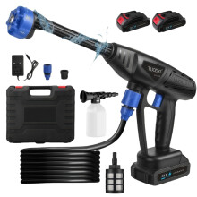 Cordless High Pressure Washer 21V Portable Power with Two Batteries