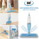 Papclean Microfibre Spray Mop with 3 Reusable Pads and Refillable 2