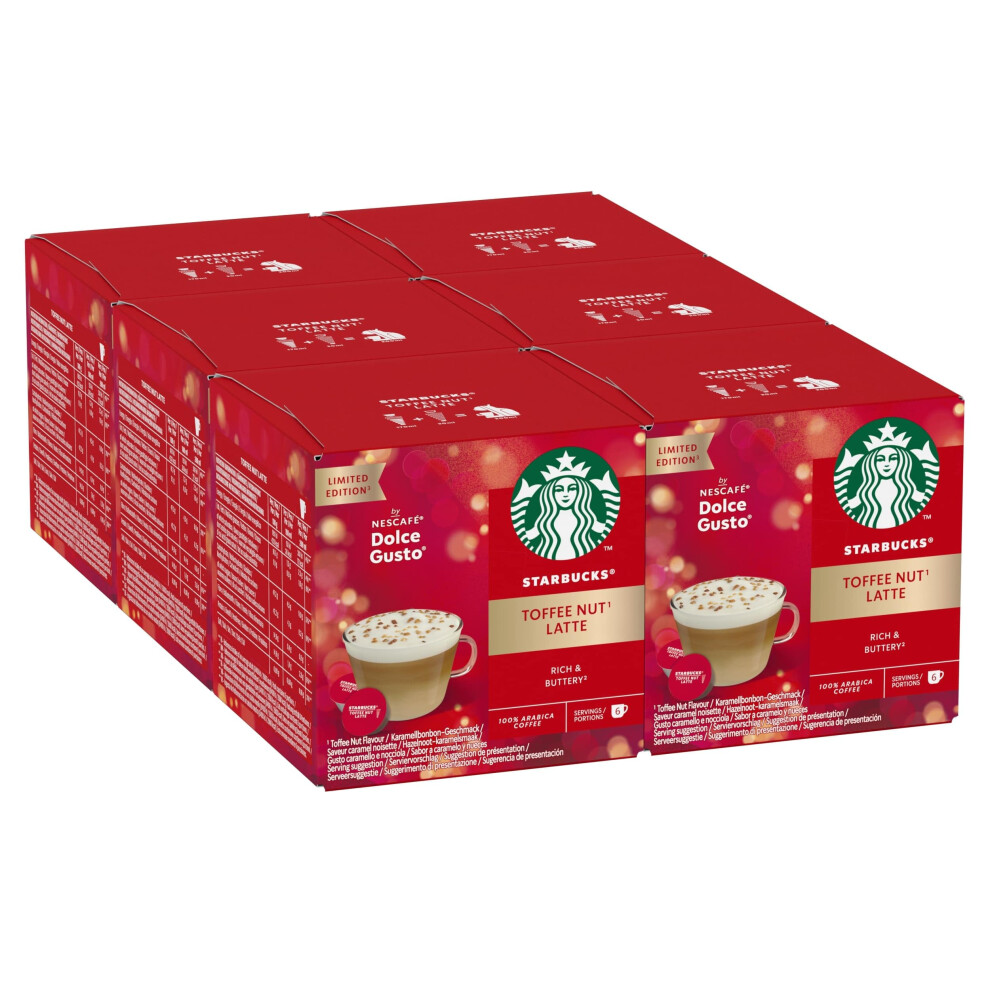 Starbucks Toffee Nut Latte Limited Edition By Nescaf Dolce Gusto