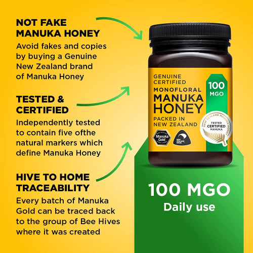 Manuka Gold 100 Mgo Honey 500g 2
