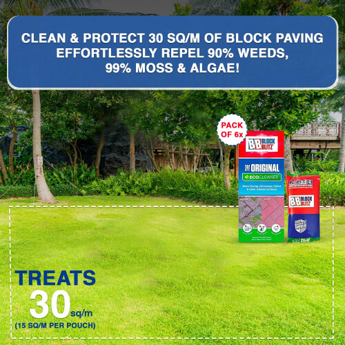 Block Blitz Paving Eco Cleaner Removes and Prevents Algae Moss Black 1
