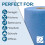 Dhanzipak 12 X Value Pack Blue Centrefeed Roll 2ply 46m Per 200 Sheets 4