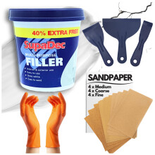 Wall Repair Kit with 1.4kg Ready Mixed Filler for Walls Holes Gaps 12