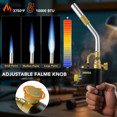 Sondiko Propane Torch GJ-8000pro High Intensity Mapp Gas Head Trigger 1