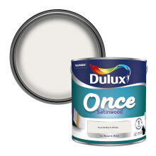 Dulux 5091096 Once Satinwood Paint for Wood and Metal - Pure Brilliant