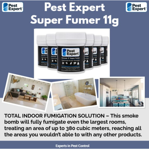 Pest Expert Carpet Moth Killer Super Fumer Smoke Bombs Strong 2