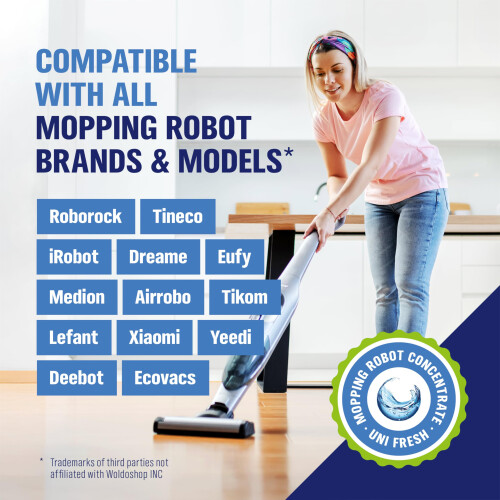 Woldoclean Floor Cleaner for Mopping Robots 750ml - Universal 1