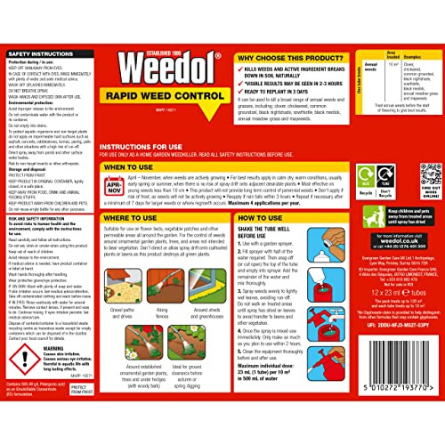 Weedol Weedol Rapid Concentrate Tubes 12 Pack 1