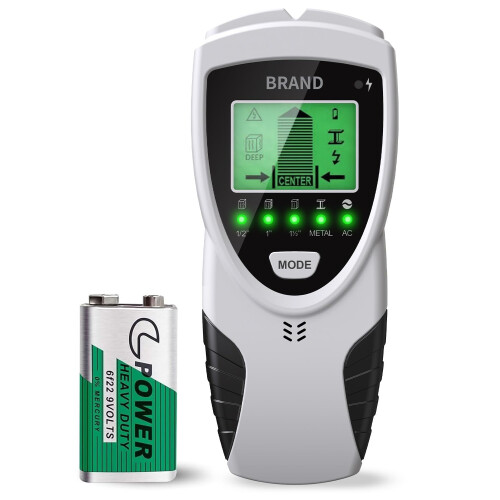 Zumhigh 5in1 Wall Scanner with Lcd Display Stud Detector Wire Metal