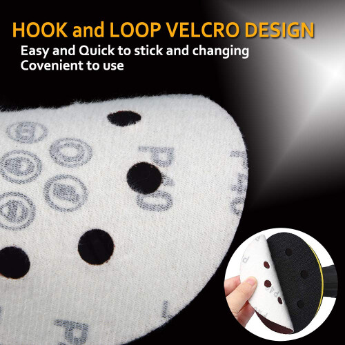 100pcs 125mm Sanding Discs Hook and Loop 20 X 40 60 80 120 180 Mixed 2