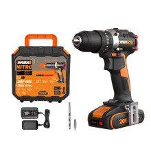 Worx WX355.1 20V 55Nm Cordless Brushless Combi Hammer Impact Drill