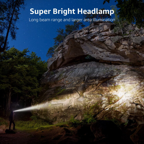 Lepro Head Torch Rechargeable Super Bright LED Headlamp Waterproof 1