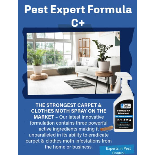 Pest Expert Carpet Moth Killer Spray 1ltr - Formula C ' Advanced 1