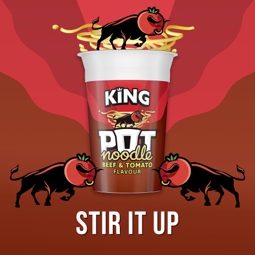 Pot Noodle Beef Tomato King Instant Vegetarian Snack Quicktomake 2