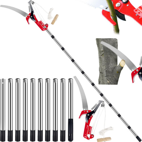 Tree Loppers Long Reach Telescopic 82-402cm Pruner with Extendable