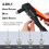 Valuemax 4in1 Rivet Gun Set with 200 Rivets Pop Riveter 4 Sizes 4