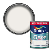 Dulux Once Gloss Paint for Wood and Metal - Pure Brilliant White 12 5L