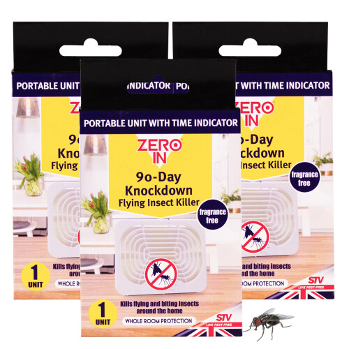 Zero in 90day Knockdown Flying Insect Killer 3 Pack Fly for Home Whole