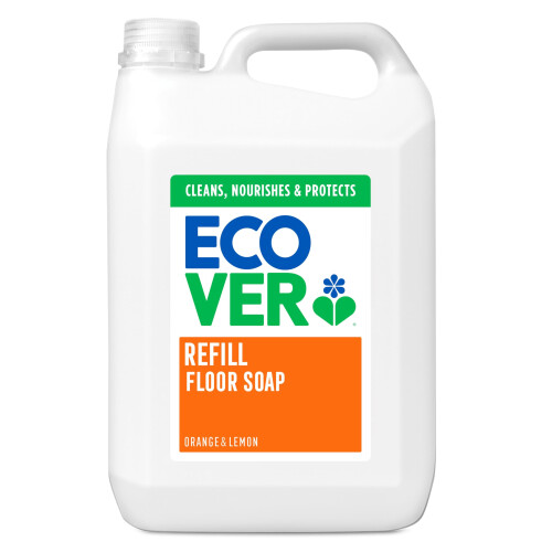 Ecover Ecover Floor Soap Refill Multisurface for a Bright Finish Orange and