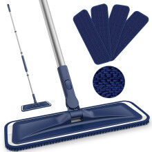 Microfibre Mops for Cleaning Floors - Bpawa 150cm Flat Floor Mop with