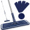 Microfibre Mops for Cleaning Floors - Bpawa 150cm Flat Floor Mop with 1