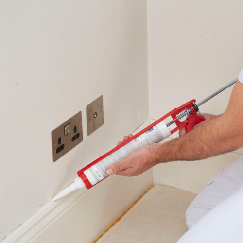 Decorators Caulk White Set - Bundle with Sealant Gun Silicone Tool 2