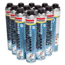 Expanding Foam Filler Gun Grade Box of 12 750ml Soudal