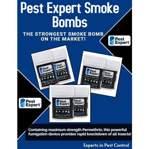 Pest Expert Clothes Moth Killer Smoke Bombs 8 X 3.5g - Formula P 2
