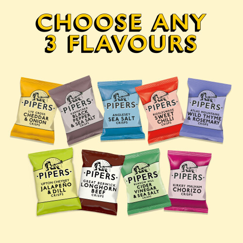 Pipers Crisps Custom 24x40g Pack Selection Choose Any 3 Flavours 1