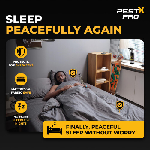 Pest X Pro Blackout Bed Bug Killer Spray 500ml Fastacting Cypermethrin 2