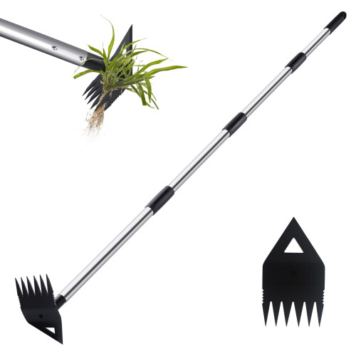 Pimekoy Weed Puller Remover Tool with Long Handle Weeding Tools for