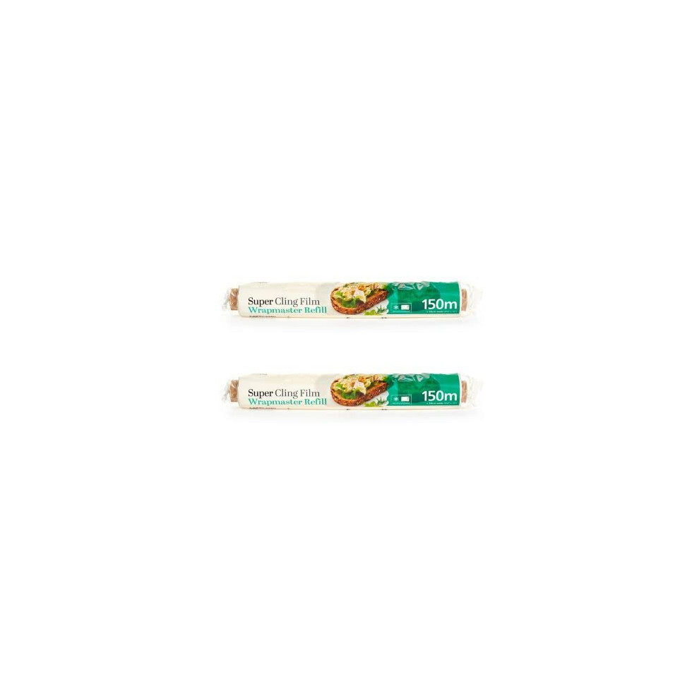 Lakeland 2 Pack Super Cling Film Wrapmaster Dispenser Refill Rolls