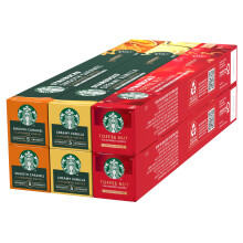 Starbucks Seasonal Pack by Nespresso Blonde Coffee Capsules 6 X 10 60