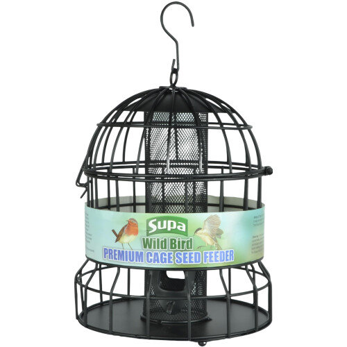 Supa Supa Premium Wild Bird Cage Seed Sunflower Hearts Feeder Deters