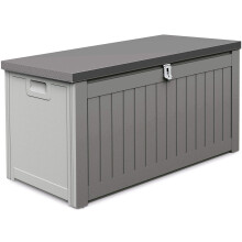 Suntime Ontario 190L Outdoor Plastic Garden Furniture Storage Box with