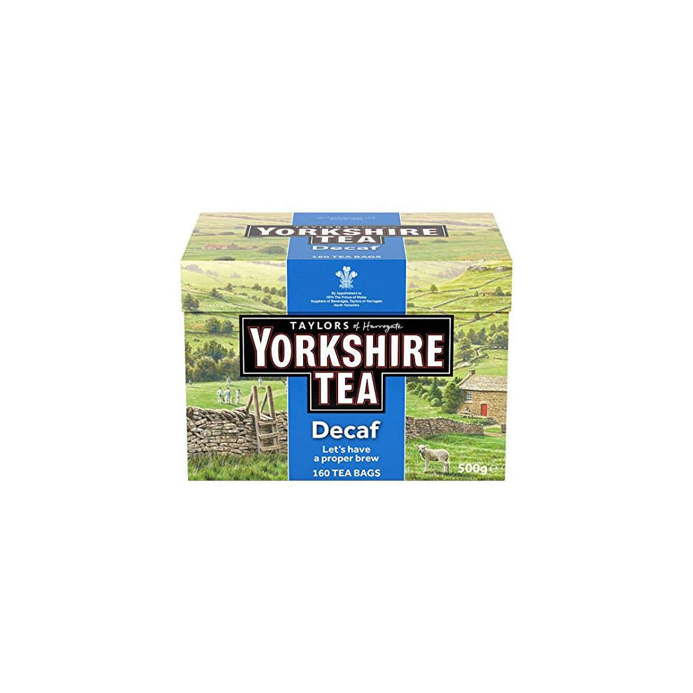 Yorkshire Tea Yorkshire Decaffeinated Teabags 160S 500G