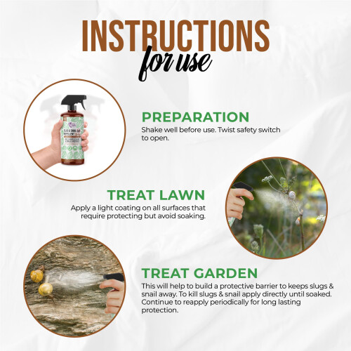 Slug Snail Repellent Spray 200ml Kills Repels Slugs Snails Effectively 2