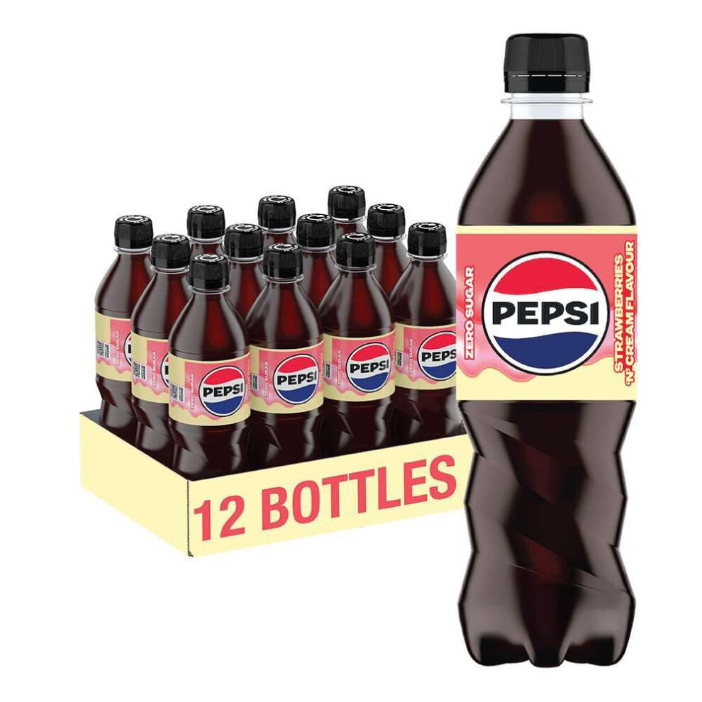 Pepsi Strawberry 500Ml Pack Of 12 Cream