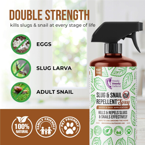 Slug Snail Repellent Spray 200ml Kills Repels Slugs Snails Effectively 1