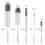 Mrsiga Bottle Brush Cleaning Set with Storage Holder 5 Pack Straw 8
